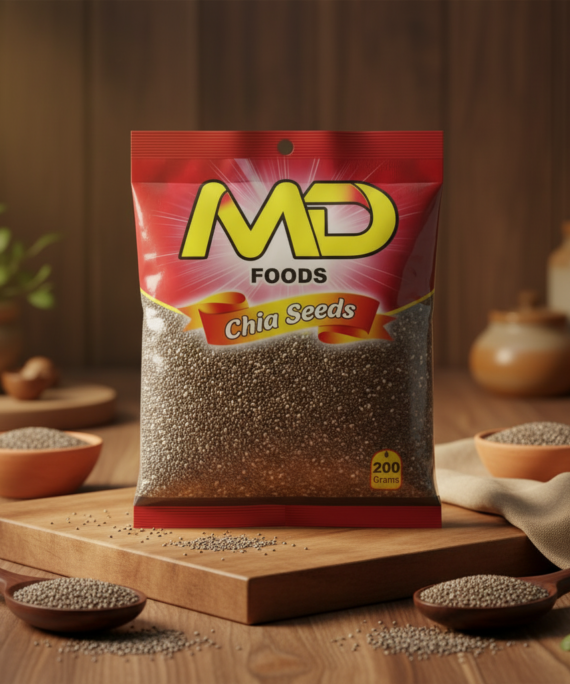 Chia Seeds 100g & 200g – Premium Quality Healthy Seeds | MD Foods
